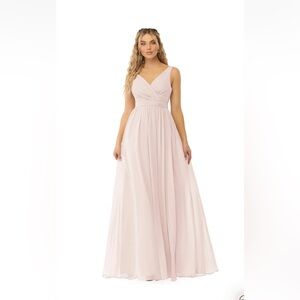 Azazie Kora dress in Rose Petal